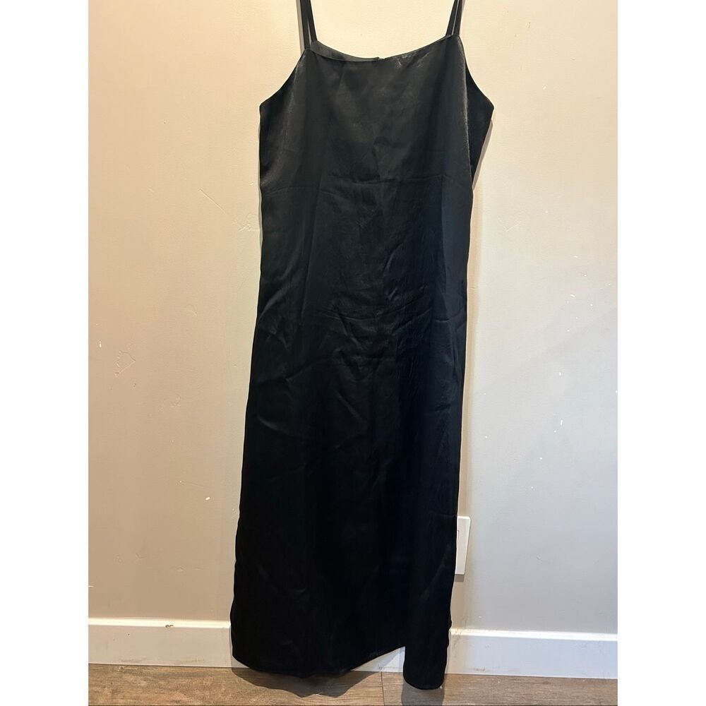 Everlane Satin Square Neck Slip Dress